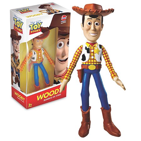 Boneco Vinil Toy Story Woody Articulado Original - Lider