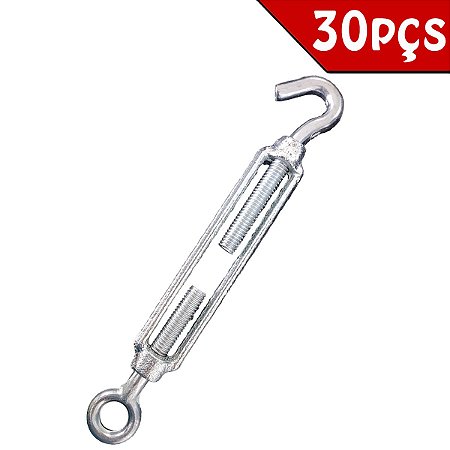 Esticador Para Cabo De Aço 5/16 8mm Galvanizado 30un