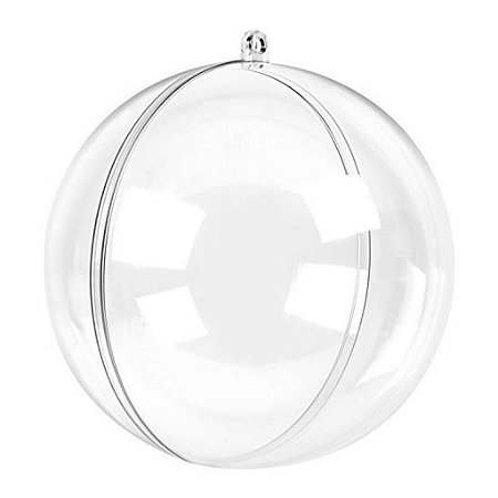 Bola Esfera Acrílico Transparente 5cm 10u Artesanato Enfeite