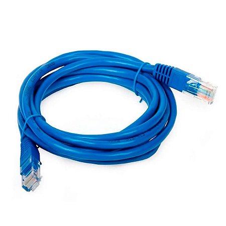 Cabo De Rede Azul 10 Metros Crimpado Rj45 Aumenta Velocidade