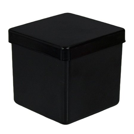 Caixinha Acrílico 5x5cm Preto 10un Artesanato Lembrancinha