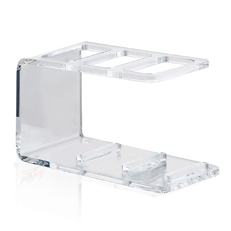 Suporte para Controle Remoto de Acrílico Transparente 3slots