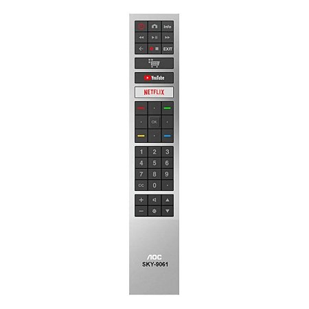 Controle Remoto Tv Aoc Led Smart 4k Youtube Netflix Max9061