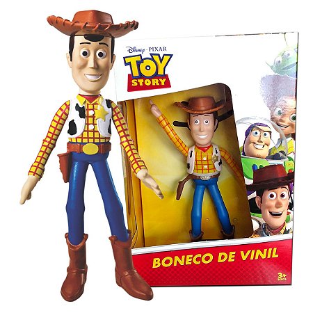 Boneco Woody Toy Story Disney Vinil Articulado Brinquedo