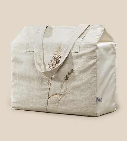 Jogo de Colcha King Altenburg Haus 100% Linho Native - Bege