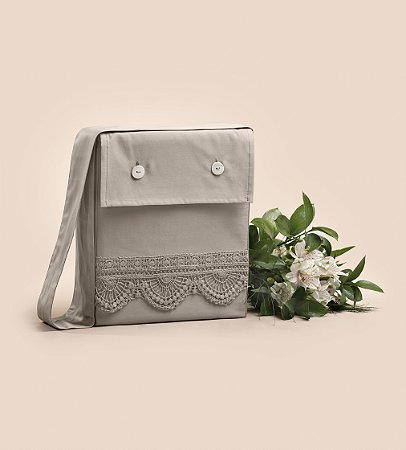 Jogo de Cama Queen Altenburg Haus Cetim 600 Fios Aura - Cinza