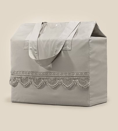 Jogo de Colcha Queen Altenburg Haus Cetim 600 Fios Aura - Cinza