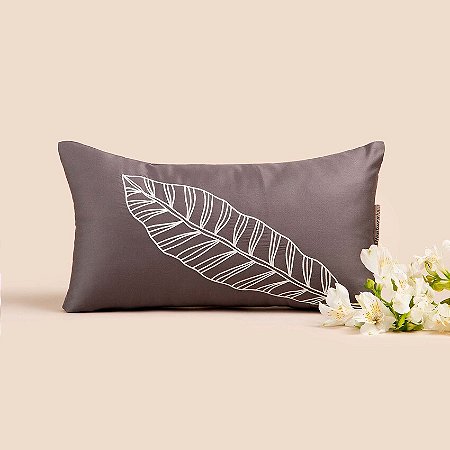 Almofada Altenburg Haus Peter 25cm x 45cm - Cinza