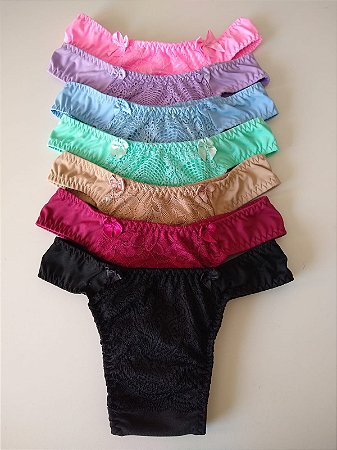 Pacote 7 Calcinhas Toque Delicado