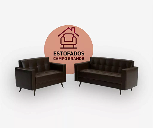 Conjunto Sofá 3 E 2 Lugares Corino