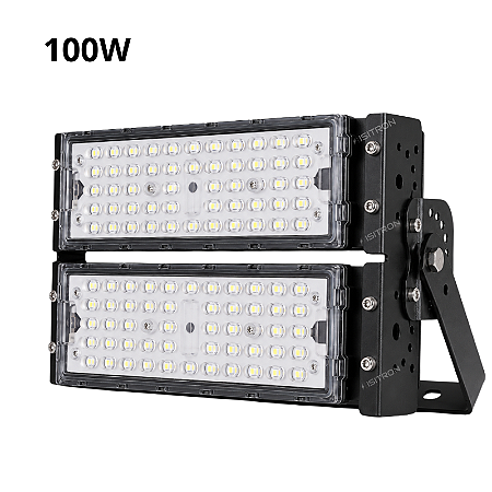 Refletor LED 100W Fator 100% IP67 Modular Branco Frio