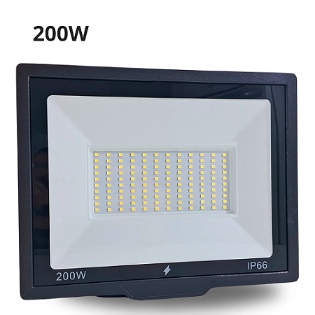 Refletor LED 200W Branco Frio SMD IP66