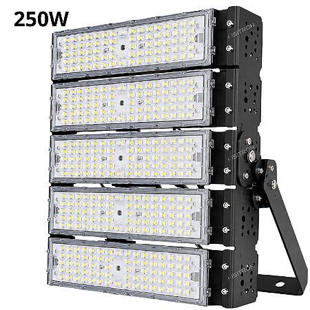 Refletor LED 250W Fator 100% IP67 Modular Branco Frio
