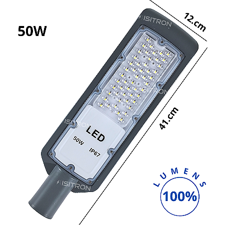 Luminária 50W Fator 100% Led SMD IP67 Base Redonda uso geral