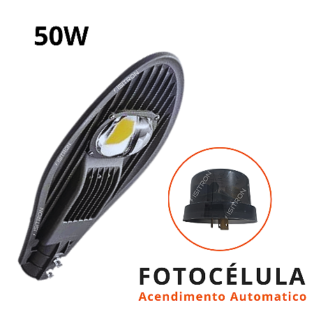 Luminária 50W Com Relé Fotocélula Pétala Led Cob uso geral