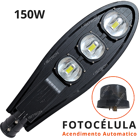 Luminária 150W Com Relé Fotocélula Pétala Led Cob uso geral