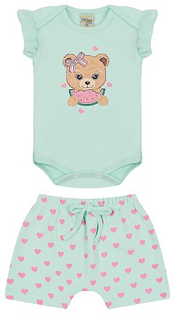 Conjunto ribana com elastano