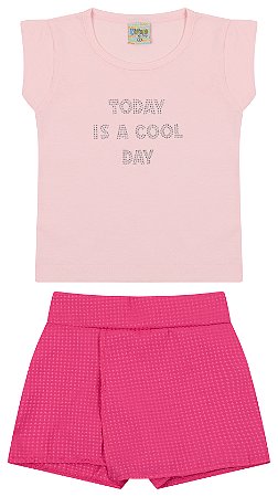 Conjunto blusa MM e shorts saia Favo Portugal