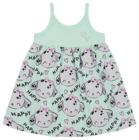 Vestido de ribana 1x1 e meia malha estampada