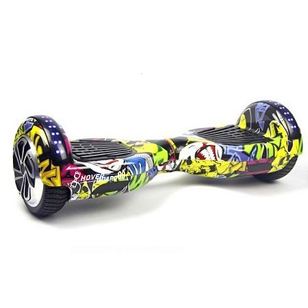 Skate Elétrico Hoverboard 6.5" HIP HOP Bluetooth e LEDs - Bateria Original - Smart Balance