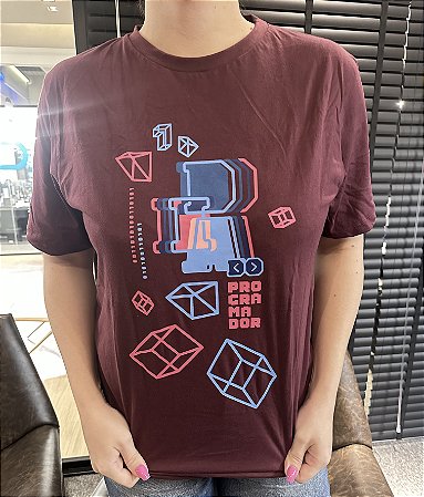 Camiseta Dia do Programador - Vinho