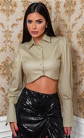 Camisa cropped