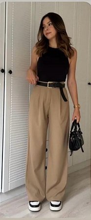 Calça pantalona Capri