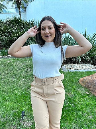 Calça Alfaiataria com cinto