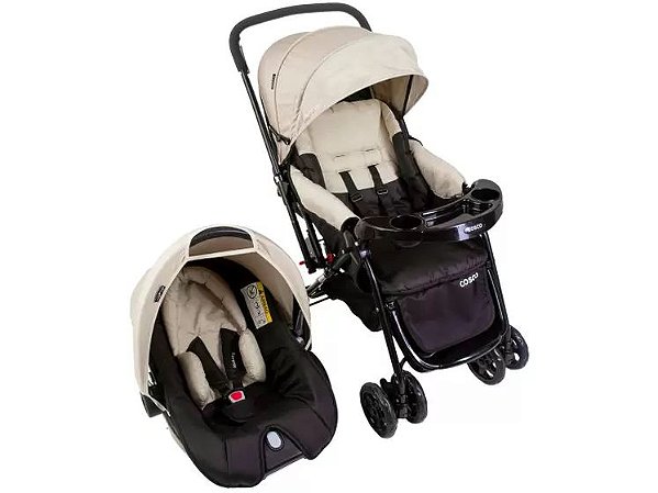 Carrinho de Bebê com Bebê Conforto Cosco - Travel System Reverse 0 a 15kg -  Fofura Baby