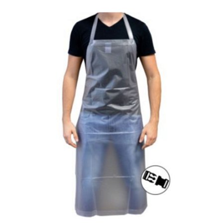 Avental Plastseg de Vinil 1,20 X 0,70 Transparente com Fivela CA30118