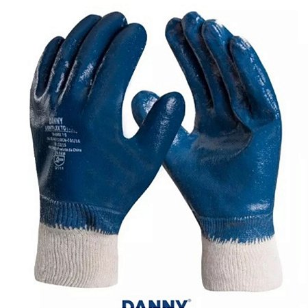 Luva Danny LightFlex Nitrilica Punho de Malha CA43319