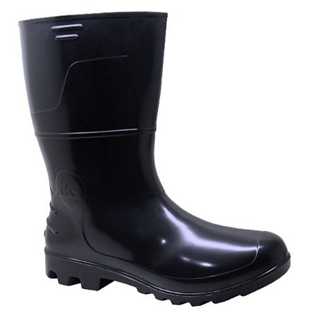 Bota de PVC Kadesh Safety Boots Cano Medio Preta CA42149