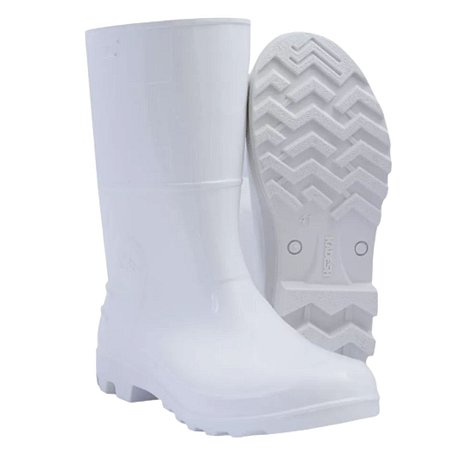 Bota de PVC Kadesh Safety Boots Cano Longo Branca CA42149