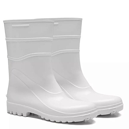 Bota de PVC Bracol Acquaflex Cano Médio Branca 82BPC600 CA37456