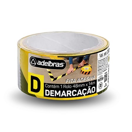 Fita de Demarcação de Solo Adelbras 48mm x 14M