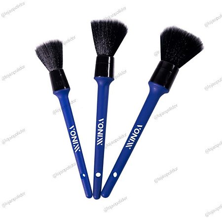 Kit de Pincéis de Detalhamento Automotivo Ultra Macios - Vonixx