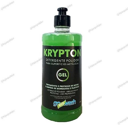 Krypton Detergente Polidor para Metais, Borrachas e Plásticos 1l - Go Eco Wash