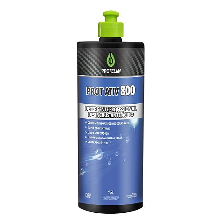 Prot Ativ 800 Detergente Desincrustante Ácido Liquido 1,5l - Protelim