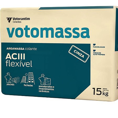 Argamassa ACIII Flexível Cinza 20Kg