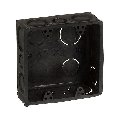 Caixa de Luz 4x4 Quadrada Preta