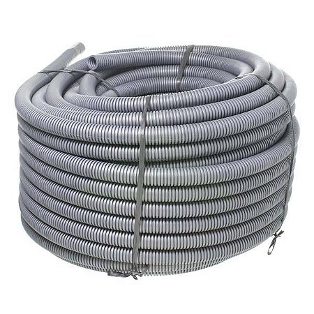 Eletroduto Corrugado Cinza PVC - 32MM X 50M