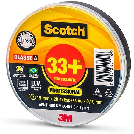 Fita Isolante Scotch 3M - 20 MT