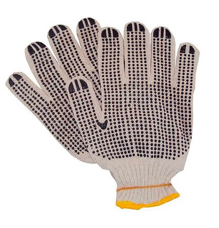 Luva Tricotada Pigmentada Branca