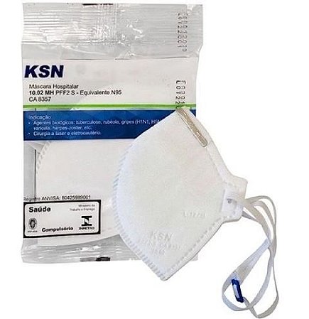 Máscara Hospitalar KSN N95 PFF2