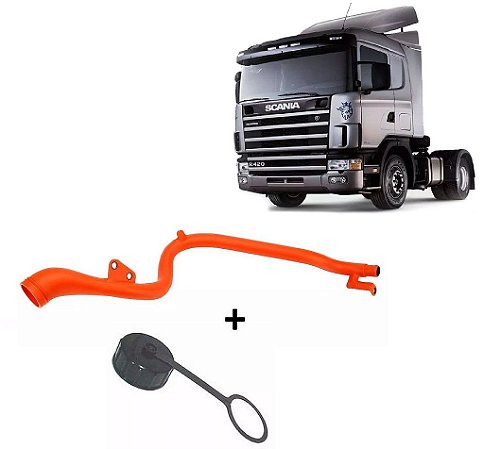 Tubo Enchimento Óleo Motor + Tampa Scania S4 - 1724875