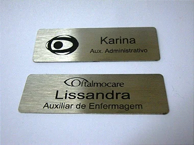 Kit 6 Crachas em aço ou latão PERSONALIZADO