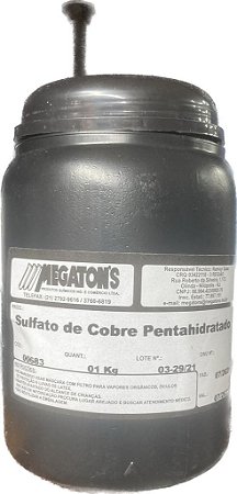 SULFATO DE COBRE PENTAHIDRATADO EM PO  1KG