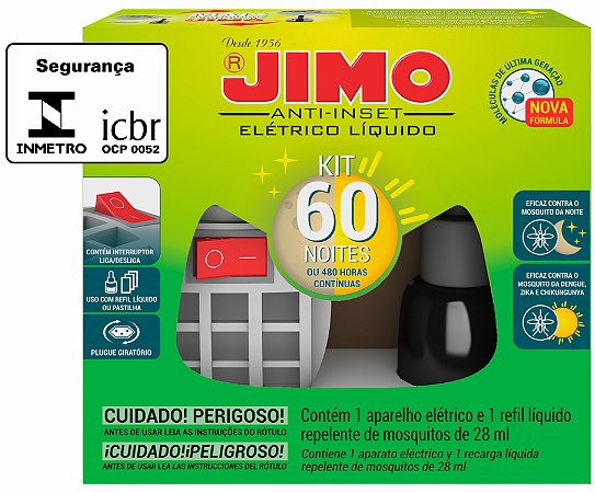 JIMO APARELHO BIVOLT + REFIL 60 NOITES