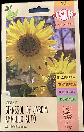 GIRASSOL DE JARDIM AMARELO 392 - Peso Liq. 800mg