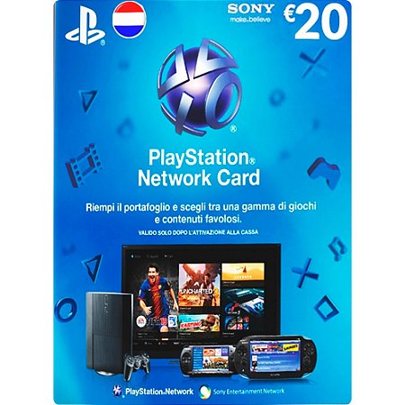 CARTÃO PSN €20- PLAYSTATION NETWORK CARD - NETHERLANDS